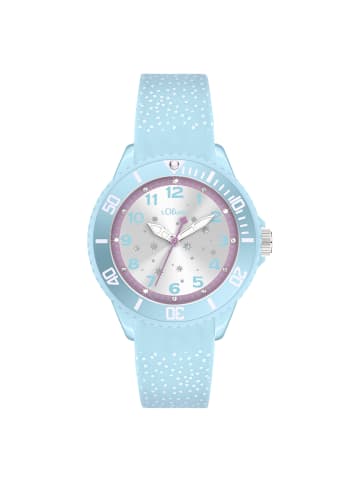 s.Oliver Armbanduhr Lovely Time in blau