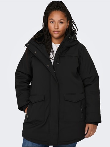 ONLY Carmakoma Parka Mantel Winter Jacke Große Übergröße Curvy Plus Size in Schwarz-2