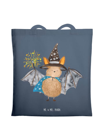 Mr. & Mrs. Panda Tote Bag Fledermaus Zauberer ohne Spruch in Indigo Blue