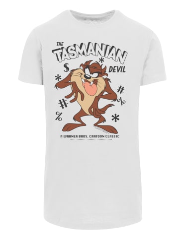 F4NT4STIC T-Shirt Looney Tunes Vintage Tasmanian Devil Taz in weiß