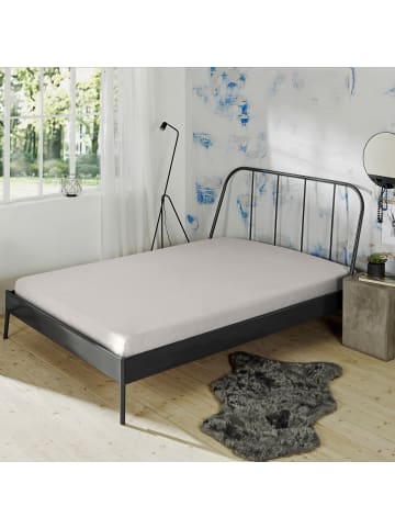 Erwin Müller Mako-Interlock-Jersey Bio Spannbettlaken München in silber