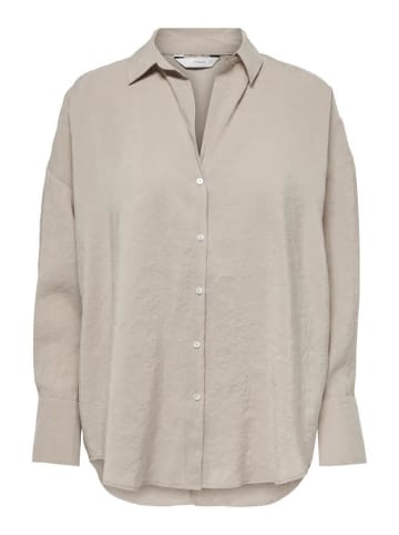 ONLY Langarmbluse in Silver Mink