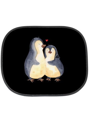 Mr. & Mrs. Panda sonnenschutz pkw Pinguin umarmen ohne Spruch in Schwarz