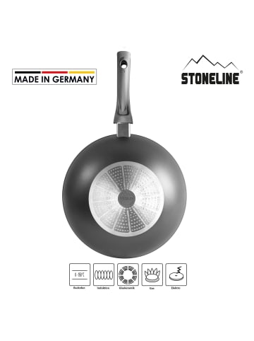 Stoneline Wok 30 cm in Grau (Griff)