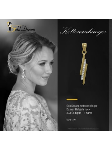 GoldDream Anhänger Gold 333 Gelbgold - 8 Karat Line Kettenanhänger