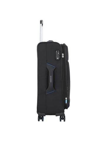 Roncato Crosslite 4-Rollen Trolley 65 cm in nero