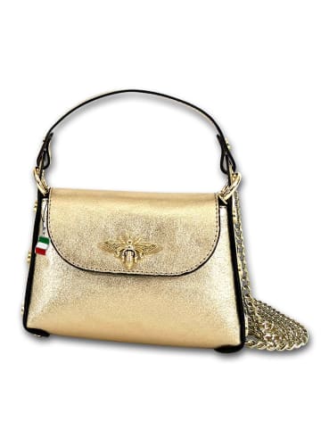Florence Leder Umhängetasche Florence Tasche gold ca. 19cm