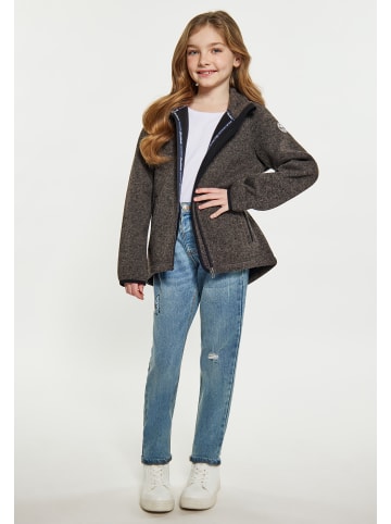 Schmuddelwedda Mädchen (Kids) Strickfleecejacke in Grau Melange
