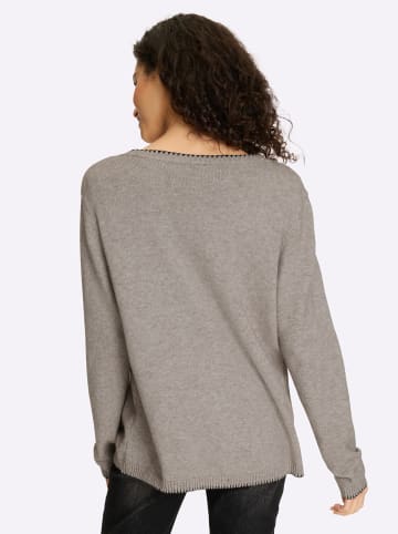 Heine Twinset in taupe-meliert