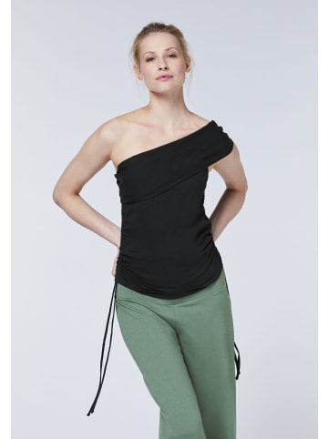 Detto Fatto Yoga-Top mit vielen Styling-Optionen in Schwarz