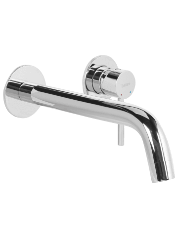 Beliani Wasserhähne TRAFUL in Silber - (W) 33 x (H) 10 x (L) 20 cm