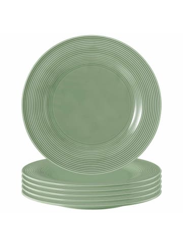 Seltmann Weiden 6er Set Speiseteller Beat Color Glaze ø 27,7 cm in Salbeigrün