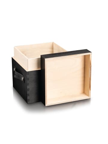 DeWok Transportbox Single Set 21x21x21cm schwarz Schwarz