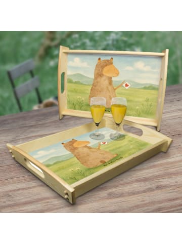 Mr. & Mrs. Panda Dekotablett Alpaka Fahne Design ohne Spruch in Weiß