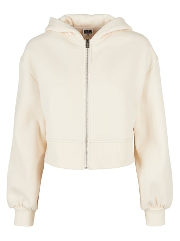 Urban Classics Zip-Kapuzenpullover in whitesand