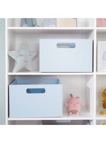 roba Aufbewahrungsbox für Kinderzimmer - Stauraum für Spielzeug - Deko - Meerblau