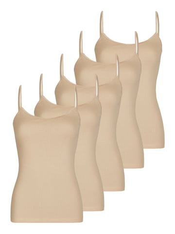 Nina von C. 5er Pack Trägerhemd in nude