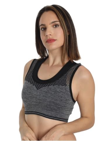 Sassa 2er Pack Sport-BH in dunkelgrau