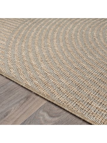 KADIMA DESIGN Flachwebteppich Geometrisch flachgewebt pflegeleicht Wohnzimmer in Beige