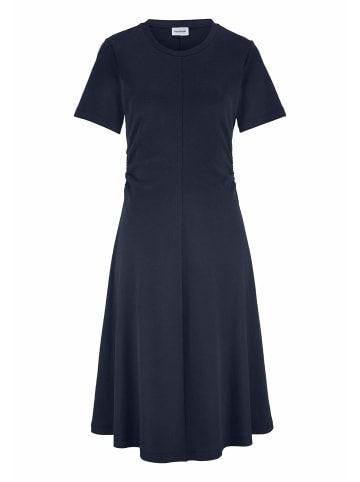 Hessnatur Hessnatur Jersey Kleid Kniebedeckend Slim aus reiner Bio-Baumwolle in marine