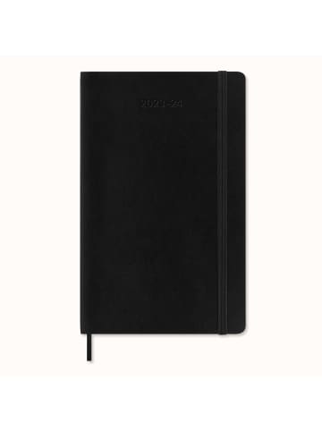 Moleskine 18 Monate Wochen Notizkalender 2023/2024 in Schwarz