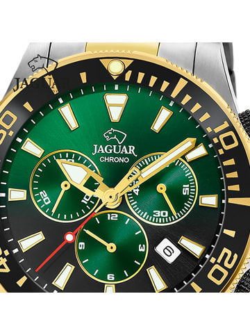 Jaguar Chronograph-Armbanduhr Jaguar Executive silber, gold groß (ca. 43,5mm)