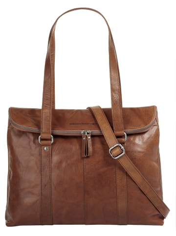 SPIKES & SPARROW Shopper in cognac