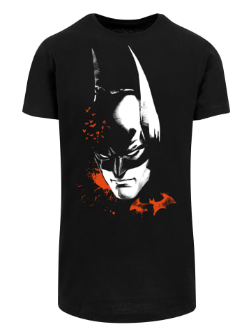 F4NT4STIC Long Cut T-Shirt DC Comics Batman Arkham Knight Bats Face in schwarz