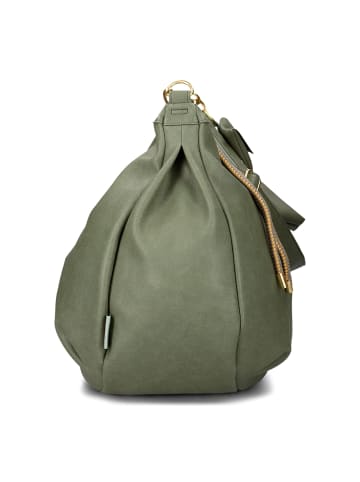 Zwei Lola Schultertasche 47 cm in eucalyptus