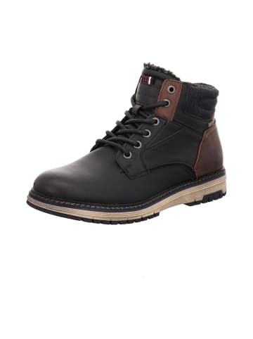 Tom Tailor Schnürstiefeletten in Schwarz