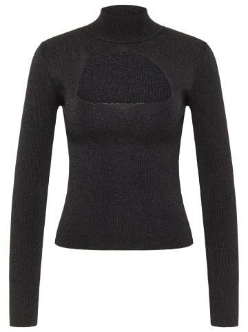 faina Strickpullover in Schwarz Glitzer