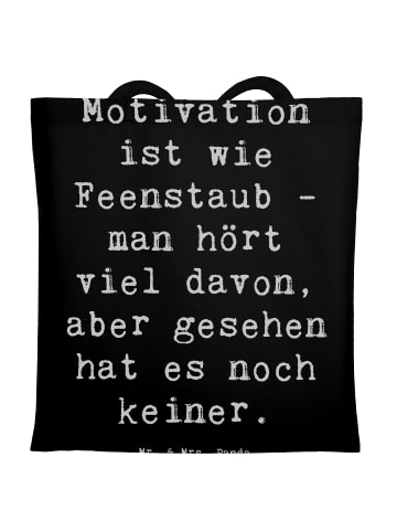 Mr. & Mrs. Panda Tragetasche Magische Motivation mit Spruch in Schwarz