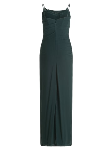 Vera Mont Abendkleid mit Spitzeneinsatz in Dusty Slate