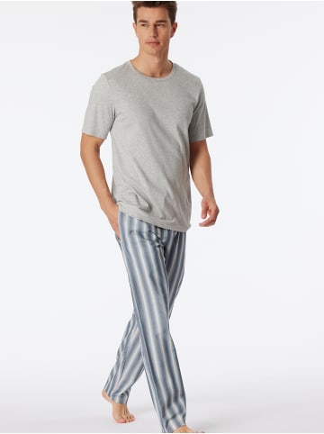 Schiesser Pyjamahose Mix & Relax in blaugrau