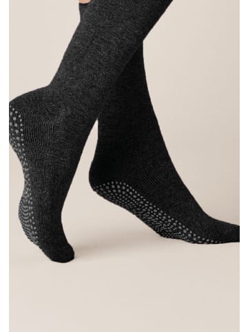 Kunert Socken Homesocks antirutsch in Black