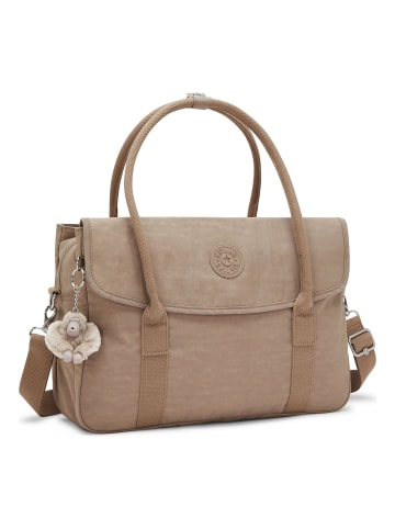 Kipling Superworker Schultertasche S 38 cm Laptopfach in tan beige