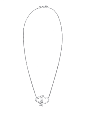 Elli DIAMONDS  Halskette 925 Sterling Silber Diamant, Herz in Silber