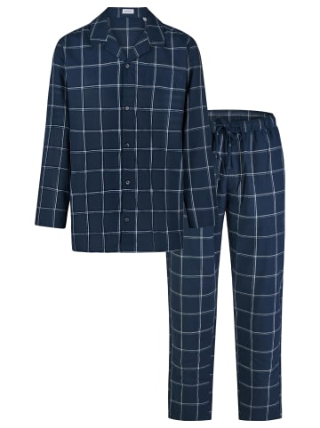 Seidensticker Pyjama Classic Flannel in Navy