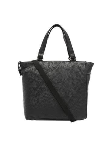 VLD VOi Leather Design Hirsch Handtasche Leder 26 cm in schwarz