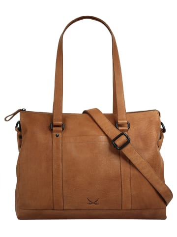 Sansibar Shopper echt Leder in cognac