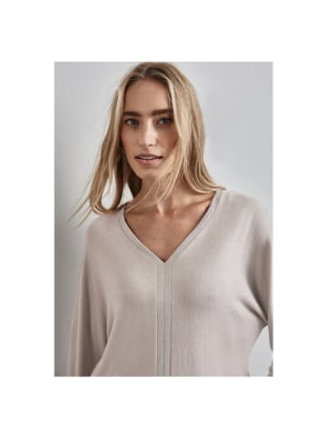 Street One Langarmshirt in mocha beige mel.