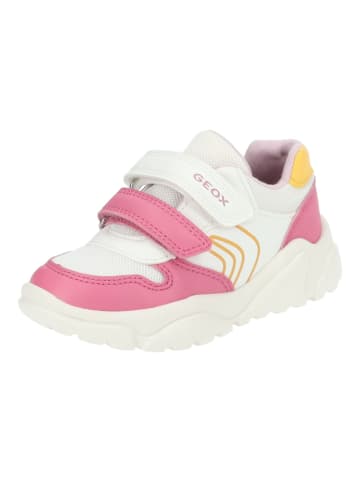 Geox Sneaker in Weiß/Pink