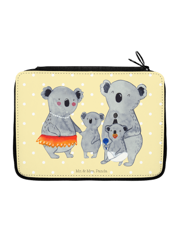 Mr. & Mrs. Panda Bleistiftetui Koala Familie ohne Spruch in Gelb Pastell