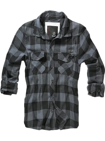 Brandit Hemd "Check Shirt Long Sleeve" in Schwarz