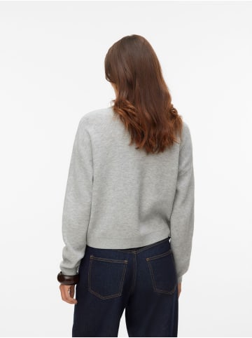 Vero Moda Strickpullover in Light Grey Melange