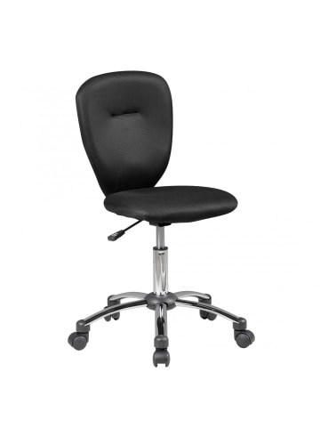 KADIMA DESIGN Kinder-Drehstuhl, ergonomisch, belastbar bis 60 kg, Mesh-Bezug, verstellbar in Schwarz