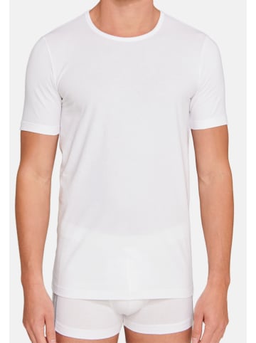 Schiesser Unterhemd / Shirt Kurzarm 95/5 Cotton in Weiß