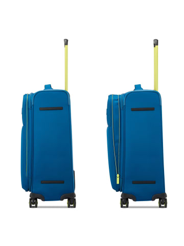 Roncato Move 4 Rollen Kofferset 3-teilig mit Dehnfalte in blu laguna