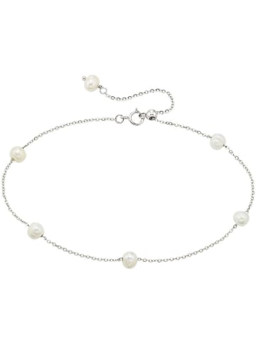 Aniston Armband in silberfarben-weiß