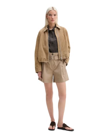Marc O'Polo Paperbag-Shorts wide in Earthy Taupe